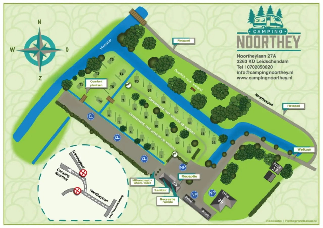 Plattegrond Camping Noorthey 2026